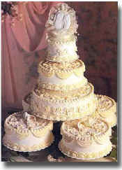 Special Wedding Cakes made for a romantic Las Vegas wedding